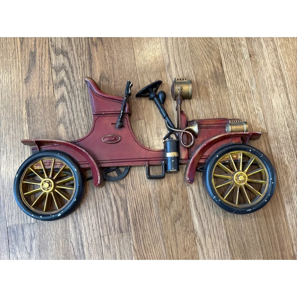 Antique Car Decor Set of 3 Vintage Sexton USA Cast Metal Plaques Wall Hangers